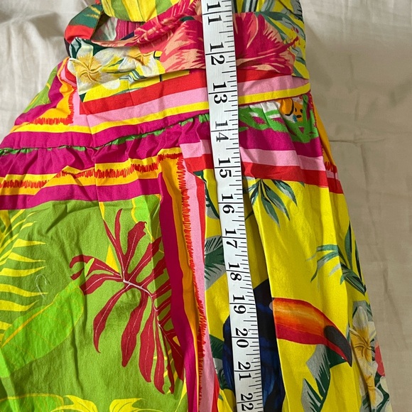 Vibrant Floral Key-Hole Maxi Dress,Cotton Blend, Excellent Condition, Size M - Picture 9 of 10